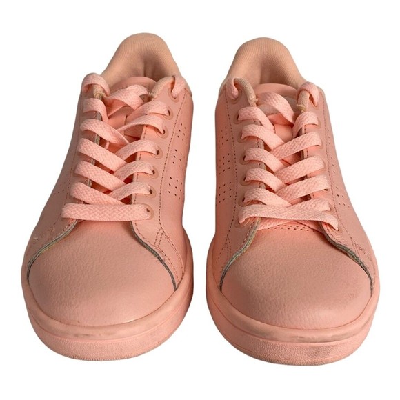 Adidas Womens Shoes Size 6 All Pink Neo Cloudfoam Sneakers Lace Up Running Shoe - Picture 4 of 9